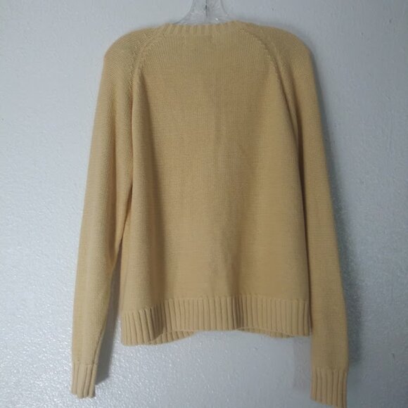 Westbound women's size M yellow cardigan knit sweater - Picture 4 of 15